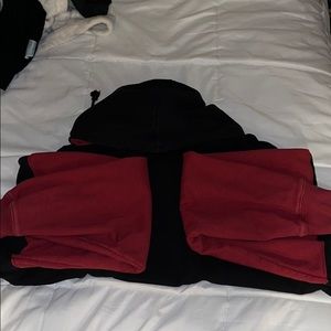 brandy melville color block hoodie